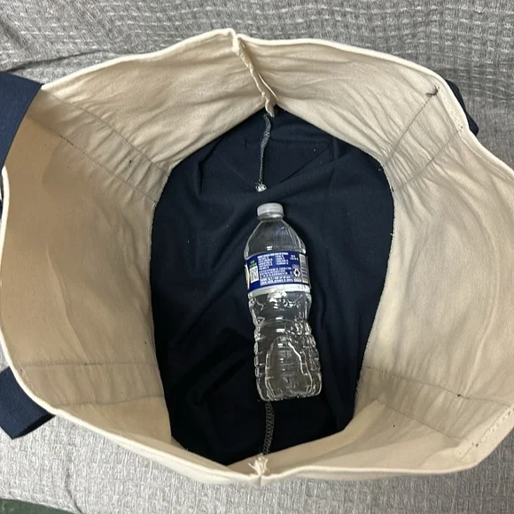 Trader Joe’s, navy blue large tote bag - Picture 6 of 6